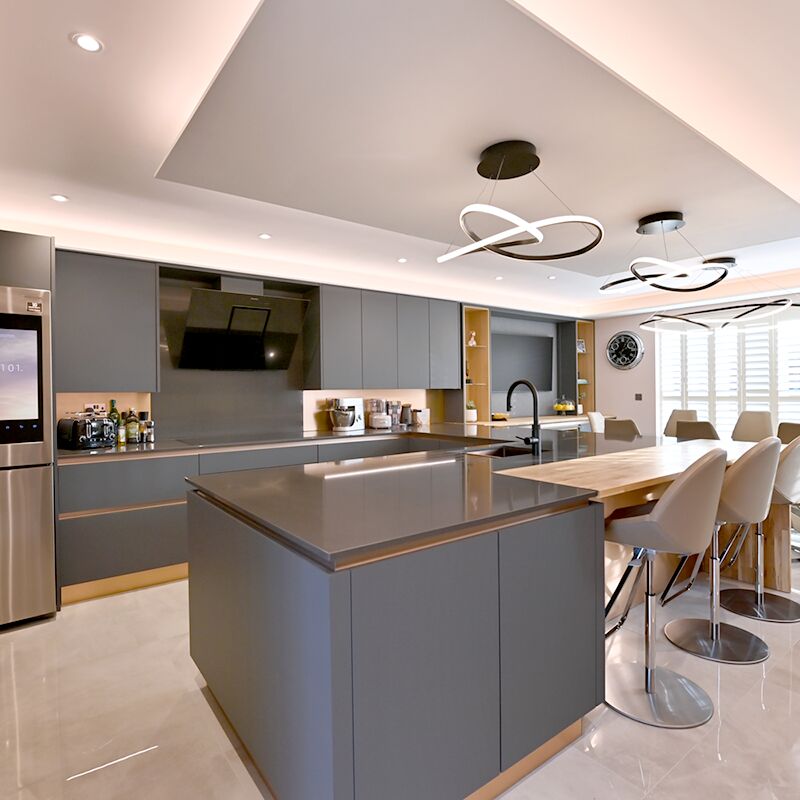 A completed kitchen project